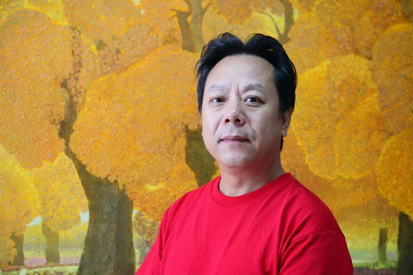刘士嶙的油画作品——大美胡杨系列之一– 国际艺术新闻网